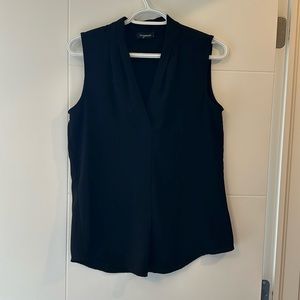 Black sleeveless blouse from LeChateau
